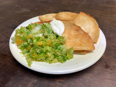 ground-cherry-salsa-quesadilla